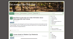 Desktop Screenshot of delaveagadiscgolf.com