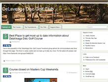 Tablet Screenshot of delaveagadiscgolf.com